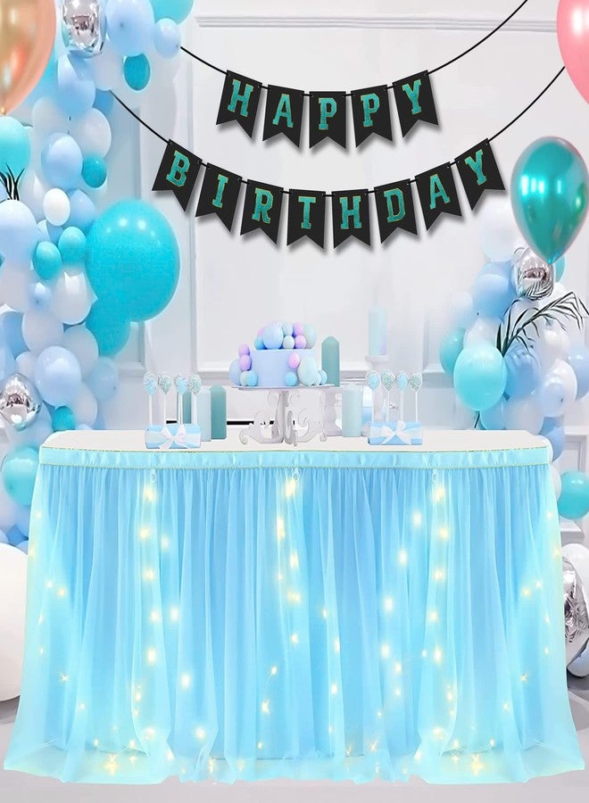 Arnavira Happy Birthday Banner/Bunting with Holographic 3d Effect For Kids, Boys, Girls, Wife, Husband Birthday Celebration Party (Blue) - Image 3